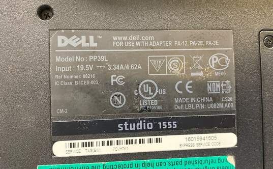 Dell Studio 1555 15" Intel Core 2 Duo (No HD) image number 6
