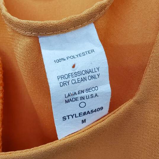 3K Fashion Bright Orange x3 Piece Suit w Skirt Size M image number 4