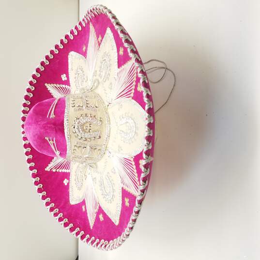 Unbranded Pink Mariachi Sombrero image number 2