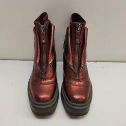 Sam Edelman Linds Lug Sole Boots Red 5