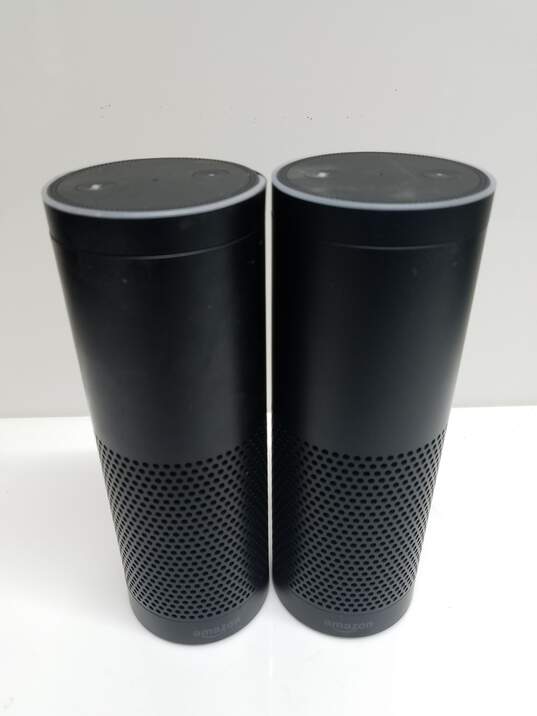 Lot of 2 Amazon SK705Di Echo 1st Generation Smart Speakers image number 1