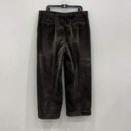 Giorgio Armani Mens Brown Corduroy Ribbed Pleated Ankle Pants Size 38 w/ COA alternative image