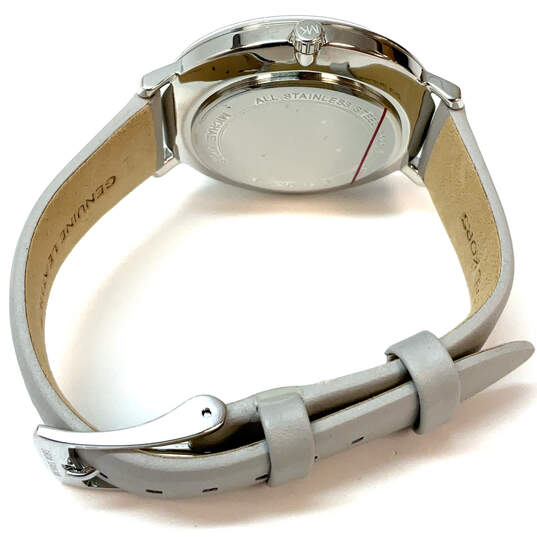 Designer Michael Kors MK2797 Silver-Tone Round White Dial Analog Wristwatch image number 4