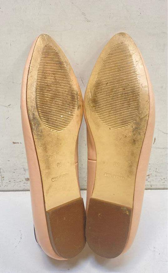 Talbots Kelly Leather Pointed Flats Pink 9 image number 6
