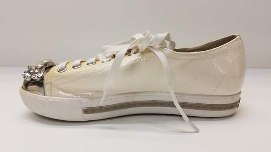 Miu Miu White Cap Toe Shoes No Size image number 2