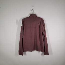 Mens Heather Long Sleeve Quarter-Zip Pullover Sweater Size Medium alternative image
