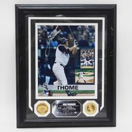 Jim Thome White Sox Signed Autographed Highland Mint Framed Print & Medallions
