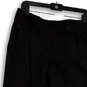 NWT Womens Black Flat Front Slash Pocket Straight Leg Cropped Pants Size 6 image number 3