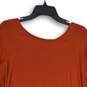 NWT Old Navy Luxe Womens Orange Long Sleeve Pullover Tunic Top Size XXL image number 3