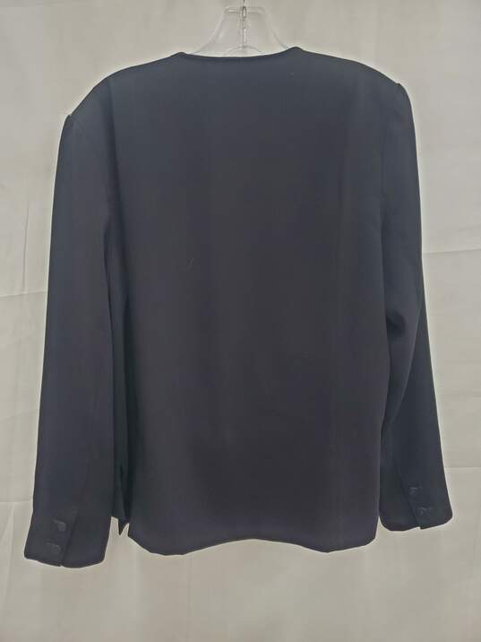 Eileen Fisher Black Jacket/Blazer Size 12 image number 2