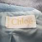 Vintage Chloe Women's Blue & Gray Button Up Crop Cardigan Sweater Size 8 AUTHENCIATED image number 6