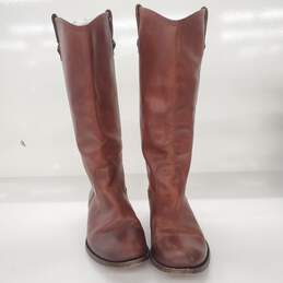 Frye Button 2 Tall Cognac Brown Boots Women's Size 9.5B alternative image