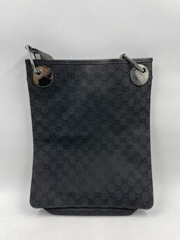 Authentic Gucci GG Black Messenger Bag