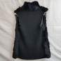 Women's black rabbit fur blend vest image number 2