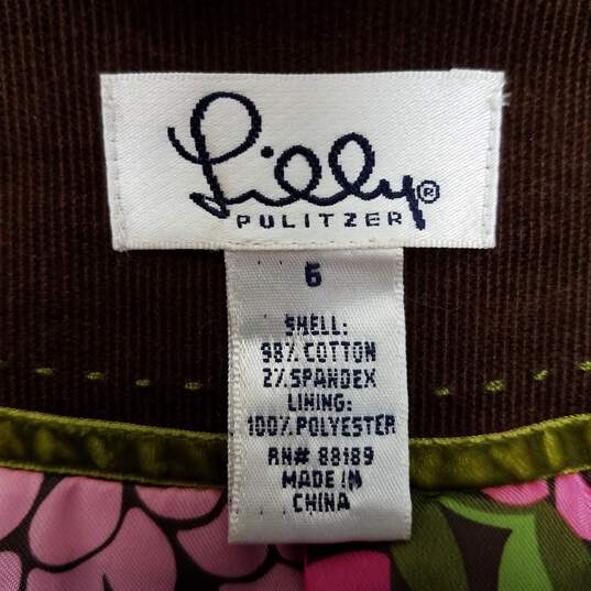 Lilly Pulitzer Brown Corduroy Sports Coat image number 3
