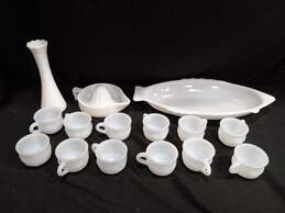 Lot of Milk Glass Dishes