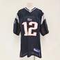 Reebok Men's New England Patriots Tom Brady #12 Navy Jersey Sz. 3XL image number 1