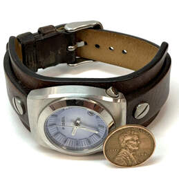 Designer Fossil Silver-Tone Adjustable Strap Round Dial Analog Wristwatch alternative image