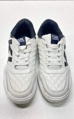 Karl Lagerfeld Leather Quilted Sneakers White 6.5 alternative image