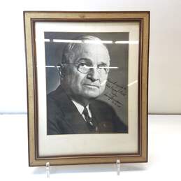 Framed, Matted & Signed 8x10 Photo of President Harry S. Truman alternative image