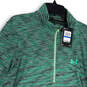 NWT Mens Multicolor Space Dye 1/4 Zip Long Sleeve Pullover T-Shirt Size XL image number 1