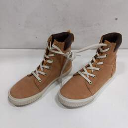 Timberland Rebolt Women's Brown Leather High Top Sneakers Size 7.5 alternative image