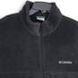 Mens Black Mock Neck Sleeveless Fleece Full-Zip Vest Size XXL image number 3