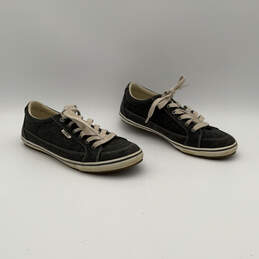 Womens Moc Star Black MST-13482A Black Low Top Lace-Up Sneaker Shoes Sz 9.5