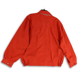 Womens Pink Long Sleeve Collared Full-Zip Windbreaker Jacket Size XL alternative image