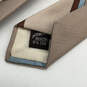 Mens Brown Silk Striped Blend Adjustable Classic Designer Neck Tie image number 3