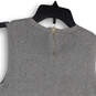Womens Gray Sleeveless Round Neck Regular Fit Pullover Sweater Vest Size S image number 4