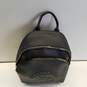 Beverly Hills Polo Club Black PU Small Zip Backpack Bag image number 6
