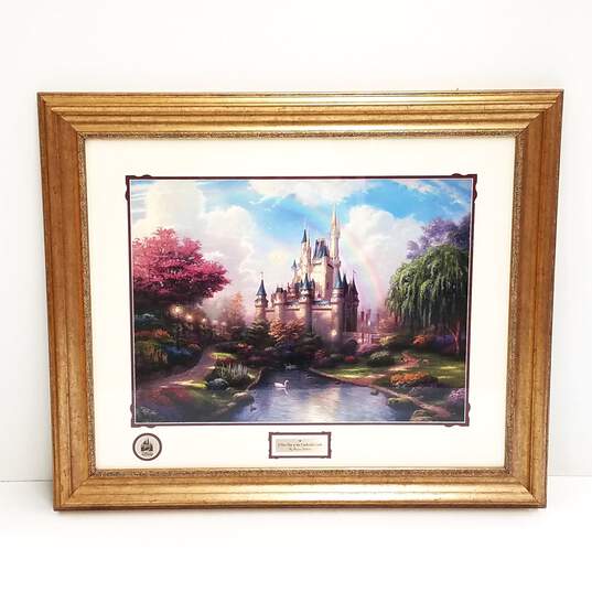 Thomas Kinkade  Limited Edition Cinderella Castle Framed Print image number 1