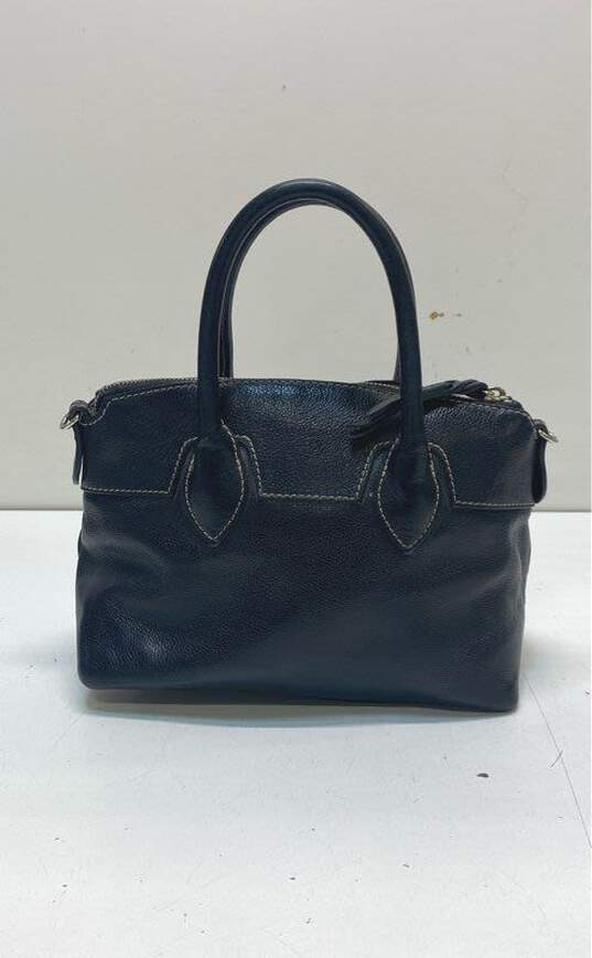 Dooney & Bourke Pebbled Black Leather Top Handle Crossbody Bag image number 2