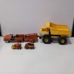 5PC Vintage Bundle of Assorted Metal Toy Trucks