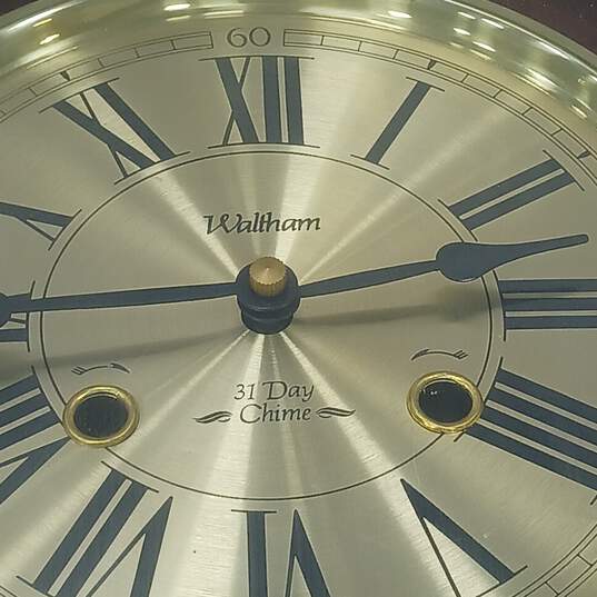 Waltham 31 Day Chime Wall Clock w/ Key image number 5
