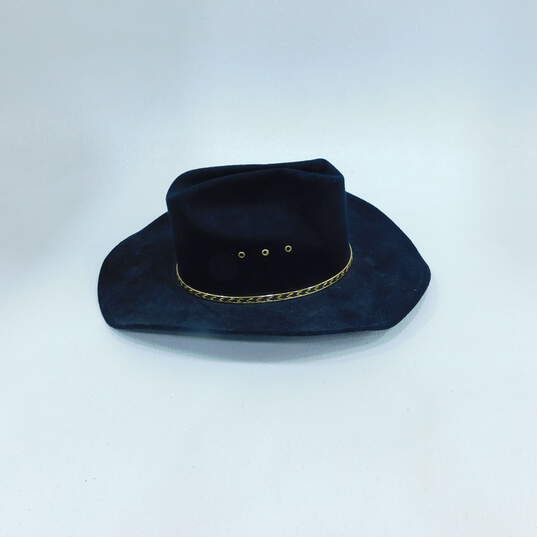Western Express, Inc Black Wool Felt Cowboy Hat Fitted L/XL image number 4