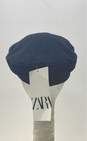Zara Women's Black Corduroy Hat - Size Small image number 5