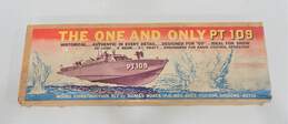 Vintage Dumas The One And Only PT 109 Wood Model Kit 1201