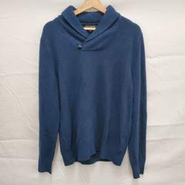 Banana Republic Italian Yarn MN's Merino Wool Dark Blue Sweater Size M
