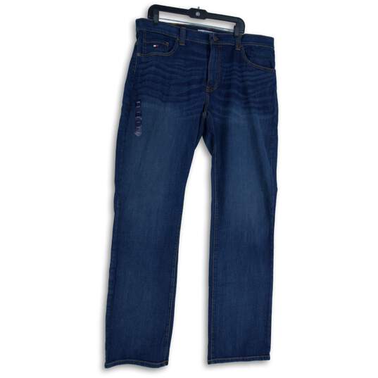 NWT Tommy Jeans Mens Blue Denim Medium Wash Straight Leg Jeans Size 38X36 image number 1