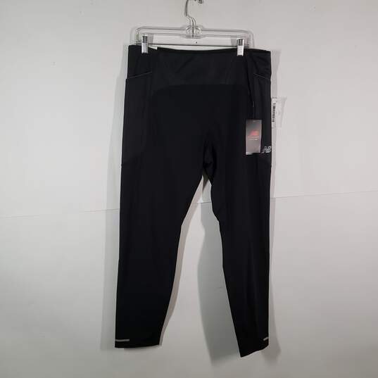 NWT Mens Fitted High Rise Elastic Waist Pull-On Running Tight Track Pants Sz XL image number 2
