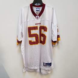 Mens White Washington Redskins Lavar Arrington #56 NFL Jersey Size 2XL