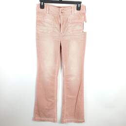 Anthropologie Women Pink Corduroy Pants Sz 27 NWT