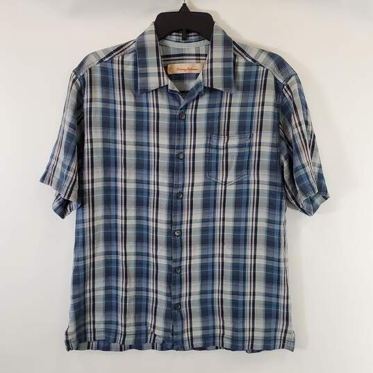 Tommy Bahama Men Plaid Collared Shirt S image number 1