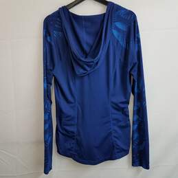 Mountain Hardware dark blue v neck hoodie athletic top women's L alternative image