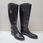Tory Burch ELOISE Black Leather Knee High Tall Riding Boot Sz 6.5 image number 1
