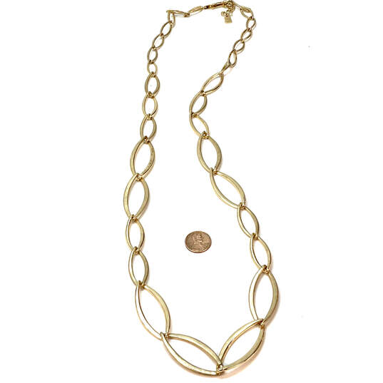 Designer Robert Lee Morris Soho Gold-Tone Long Link Chain Necklace image number 3