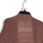 Womens Pink Knitted Long Sleeve Open Front Cardigan Sweater Size Medium image number 4