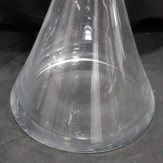 Clear Wide Bottom Art Glass Decanter image number 3